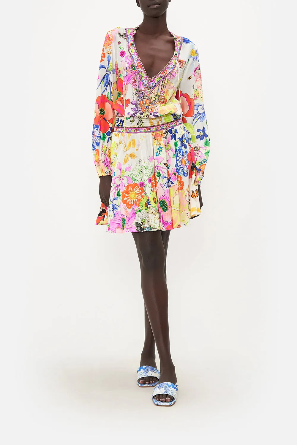 SHIRRED RELAXED SHORT DRESS FAIRY GANG sold by Camilla