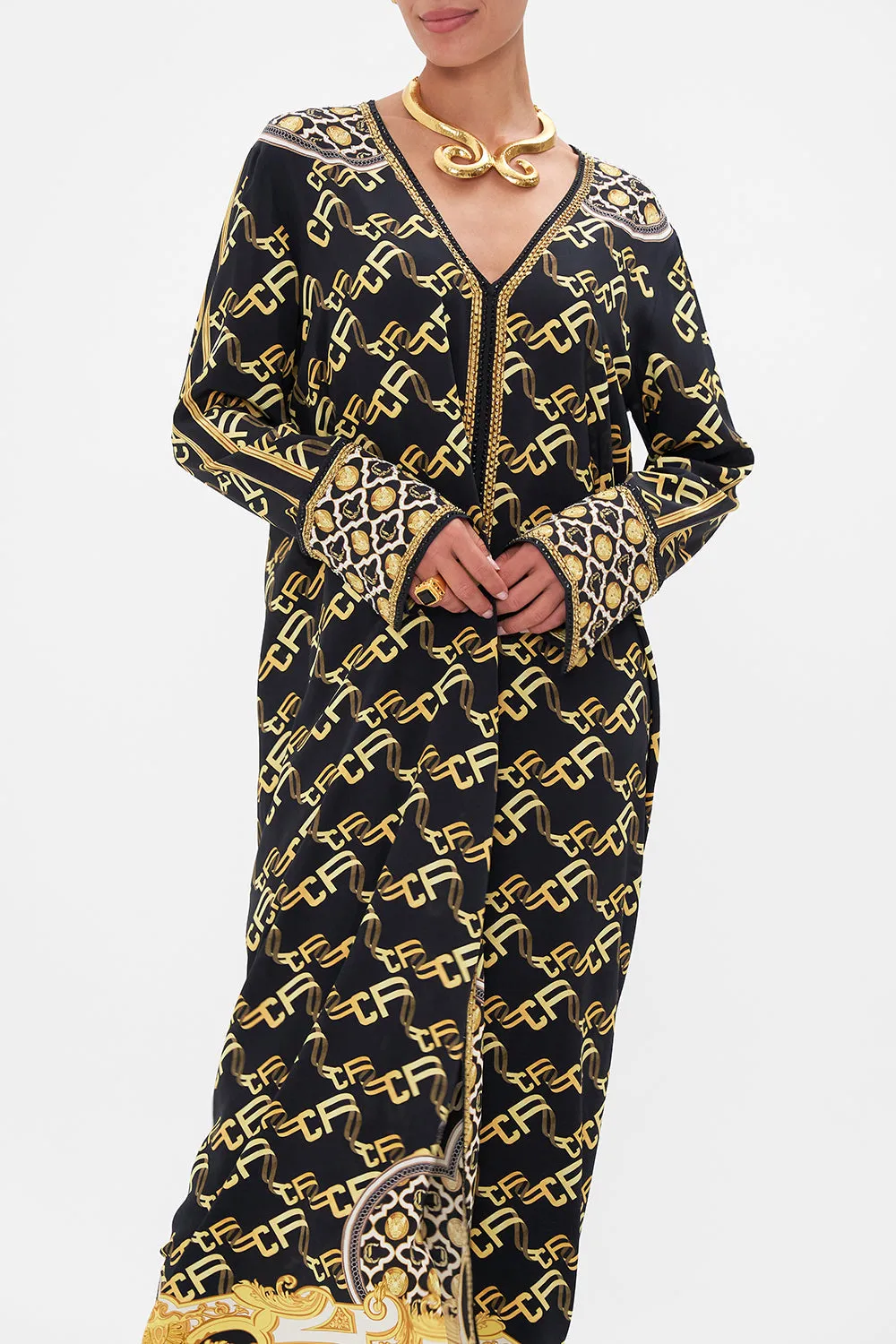 DRAPED BACK LONG SLEEVE DRESS TETHER ME NOT sold by Camilla product image thumbnail 5