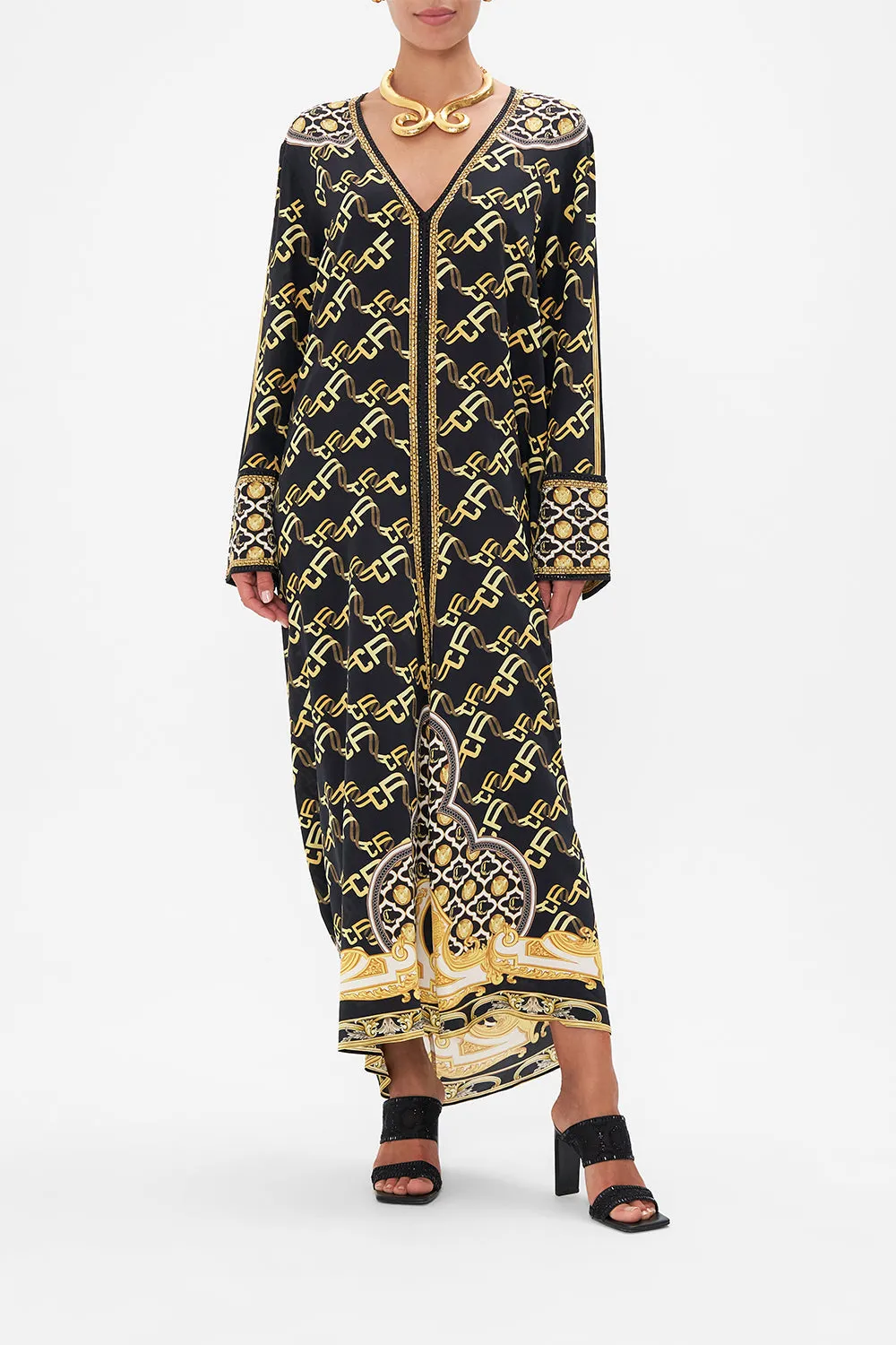 DRAPED BACK LONG SLEEVE DRESS TETHER ME NOT sold by Camilla product image thumbnail 2