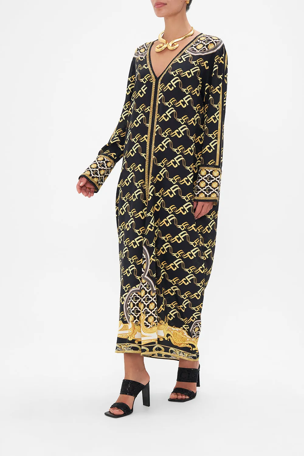 DRAPED BACK LONG SLEEVE DRESS TETHER ME NOT sold by Camilla product image thumbnail 3