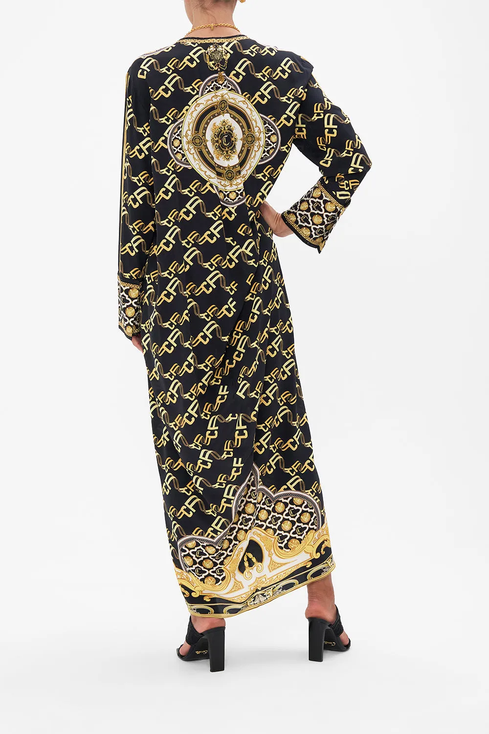 DRAPED BACK LONG SLEEVE DRESS TETHER ME NOT sold by Camilla product image thumbnail 4