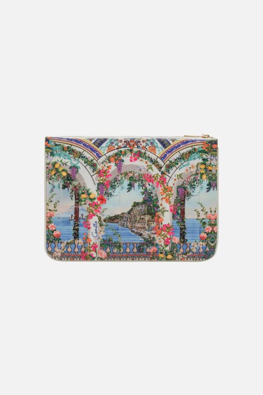 SMALL CANVAS CLUTCH AMALFI AMORE sold by Camilla