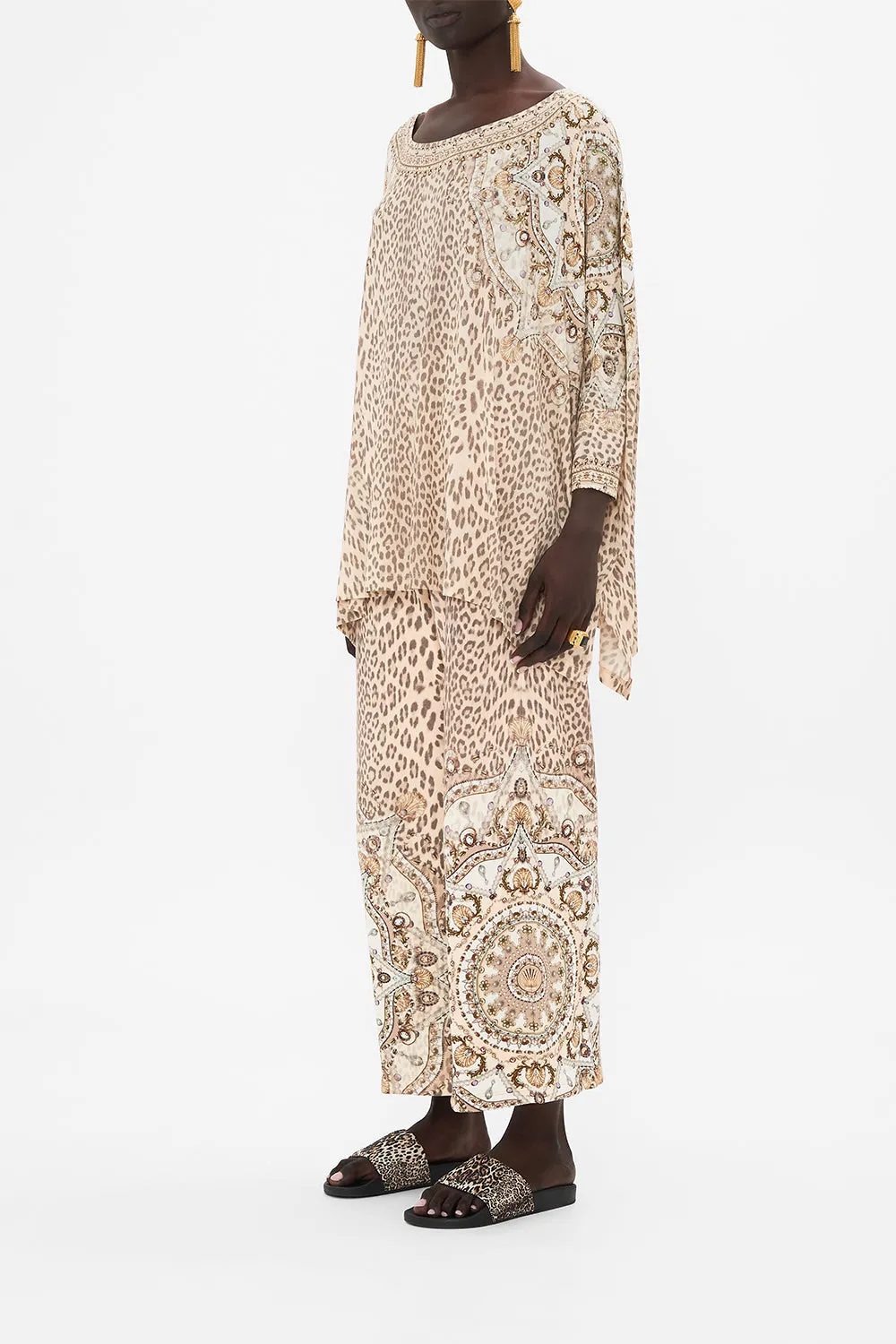 SCOOP NECK SLOUCH TEE GROTTO GODDESS sold by Camilla product image thumbnail 4