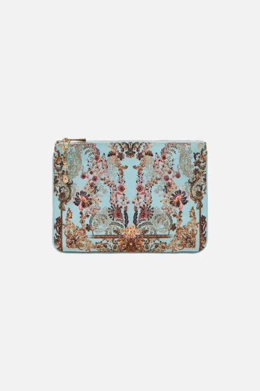 SMALL CANVAS CLUTCH ADIEU YESTERDAY sold by Camilla