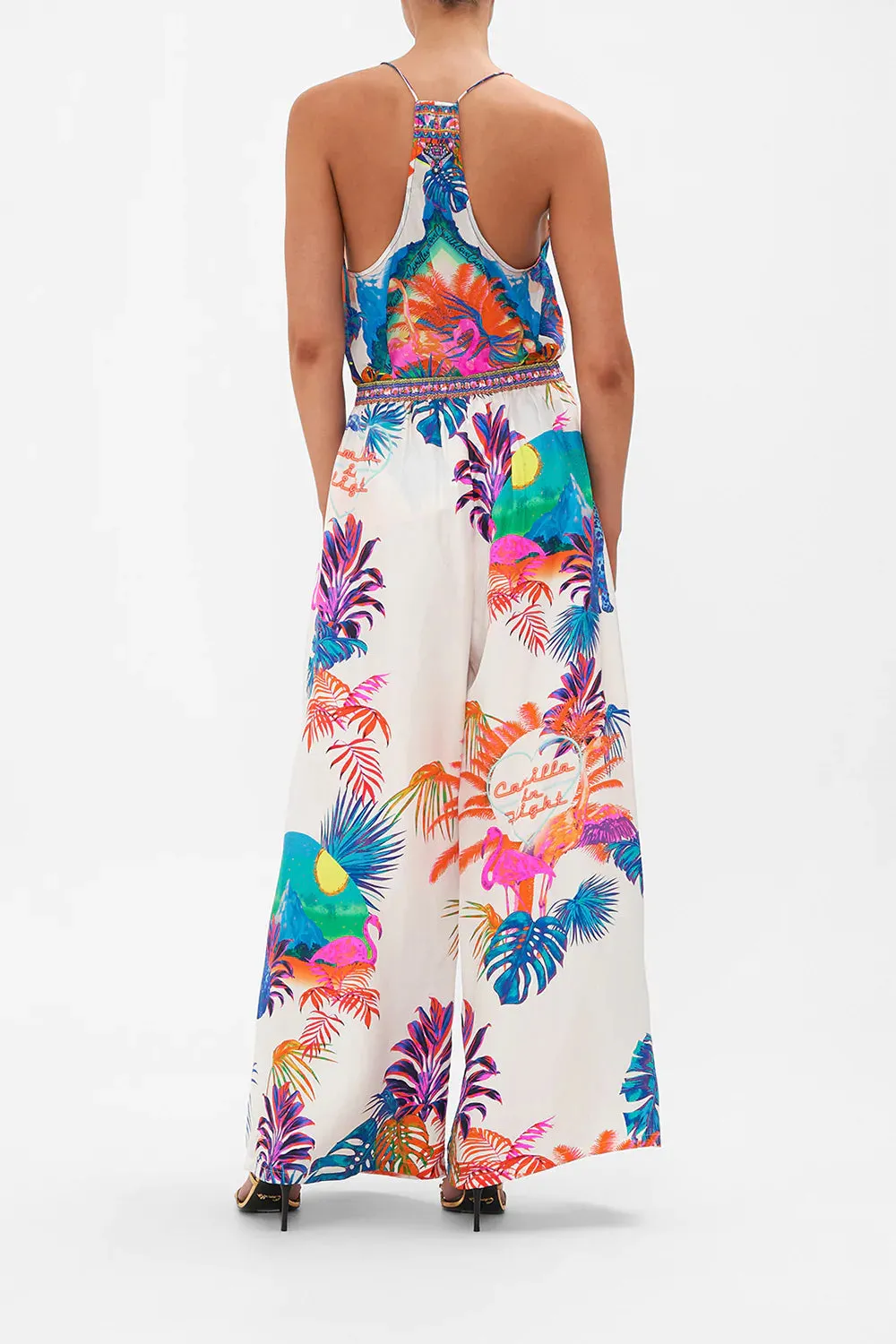 WIDE LEG TROUSER WITH FRONT POCKETS FLAMENCO FLAMINGO sold by Camilla product image thumbnail 2