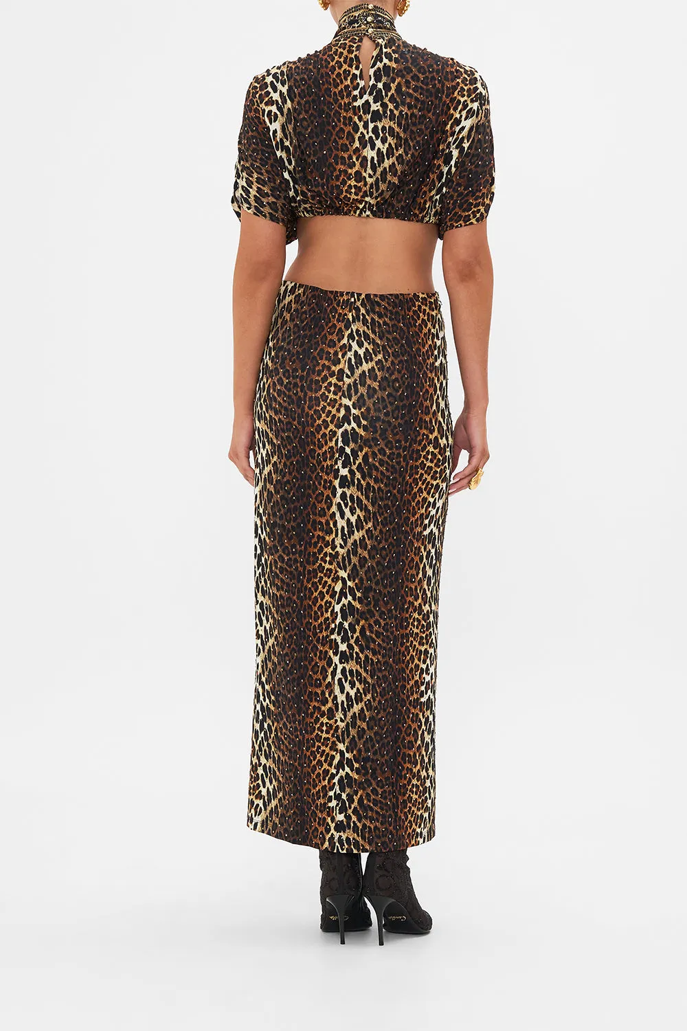HIGH NECK TWIST CUT OUT JERSEY DRESS AMSTERGLAM sold by Camilla product image thumbnail 2