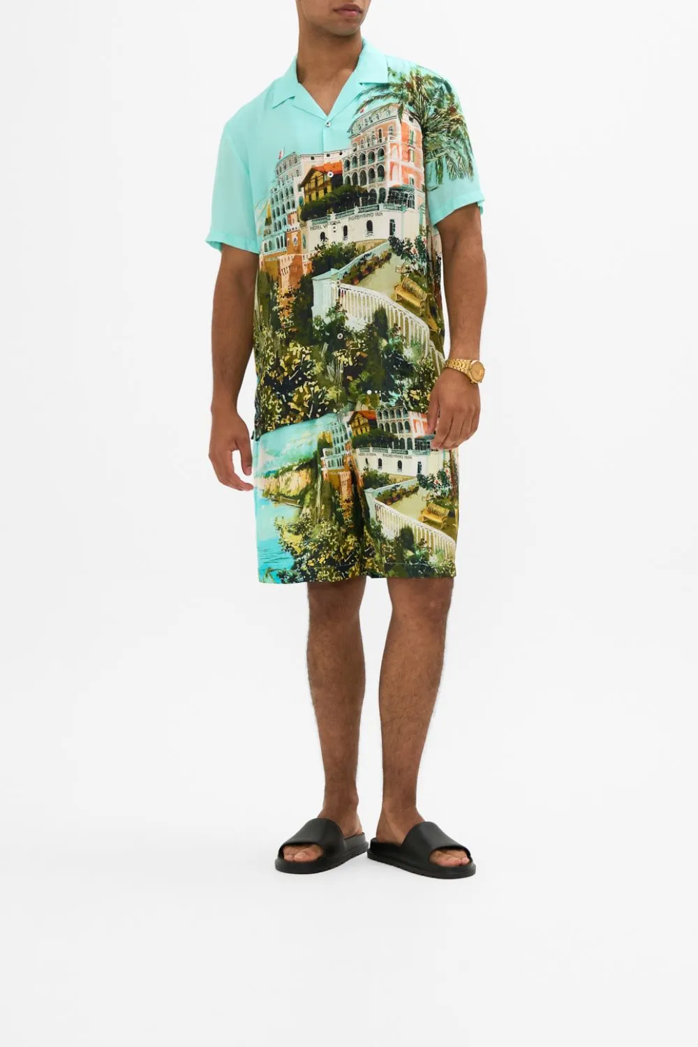 BAGGY MID LENGTH WALK SHORT FROM SORRENTO WITH LOVE sold by Camilla