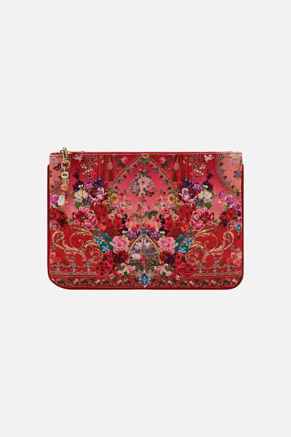 SMALL CANVAS CLUTCH RITES OF ROSES sold by Camilla