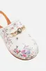 ARABELLA LEOPARD CHAIN CLOG PLUMES AND PARTERRES sold by Camilla