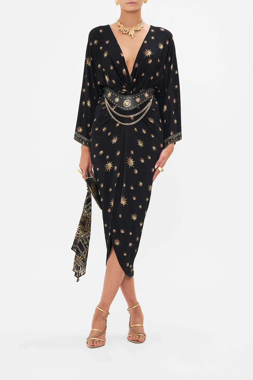 BELT WITH LEOPARD HARDWARE AND CHAINS SOLID BLACK sold by Camilla product image thumbnail 3