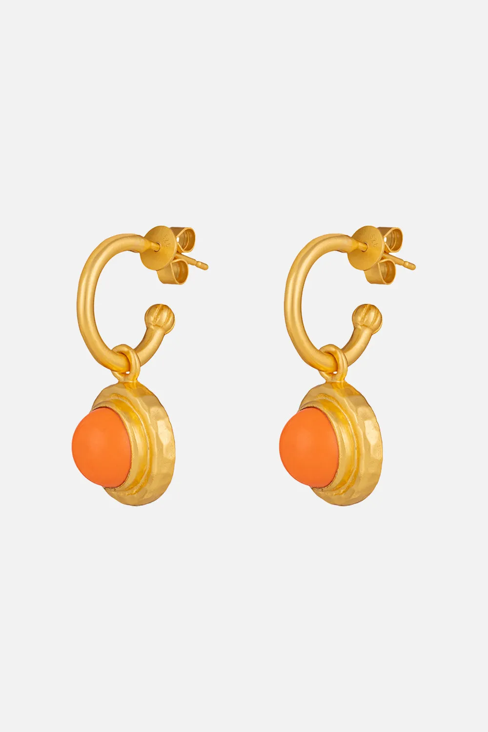 KAMEO ORANGE CORAL STONE EARRINGS MULTI sold by Camilla product image thumbnail 2