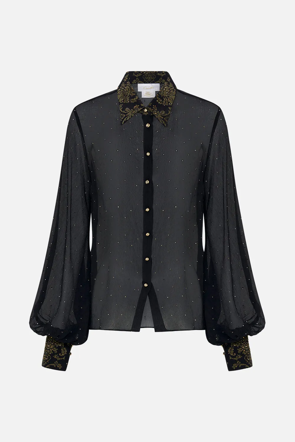 SPLIT SLEEVE BLOUSE THE NIGHT IS NOIR sold by Camilla product image thumbnail 3