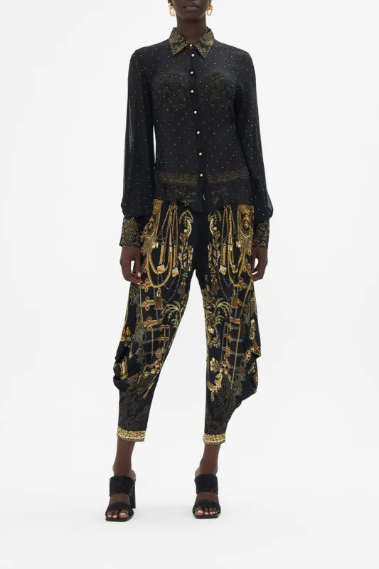 SPLIT SLEEVE BLOUSE THE NIGHT IS NOIR sold by Camilla