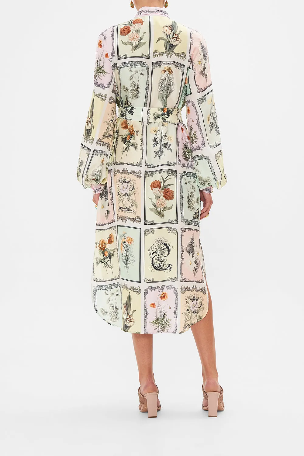 HIGH LOW MIDI SHIRT DRESS LONG LIVE LETTERPRESS sold by Camilla product image thumbnail 2