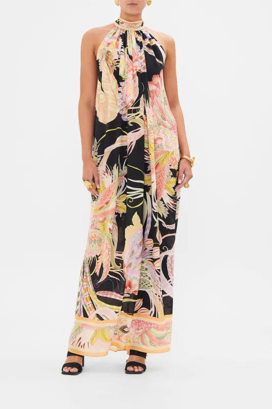 TIE NECK LONG DRESS LADY OF THE MOON sold by Camilla