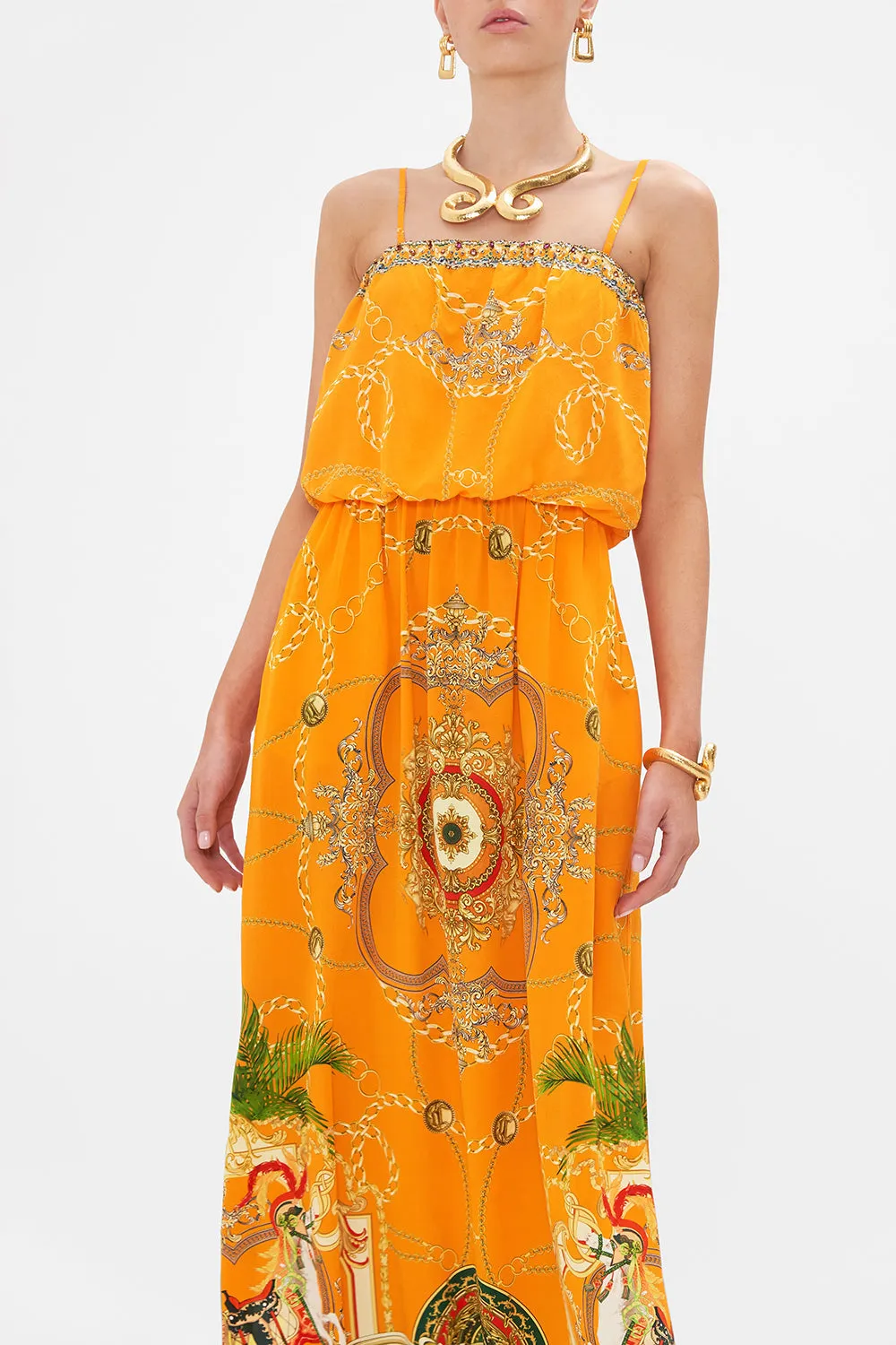 STRAPLESS BLOUSON DRESS DANCING WITH THE BULLS sold by Camilla product image thumbnail 5