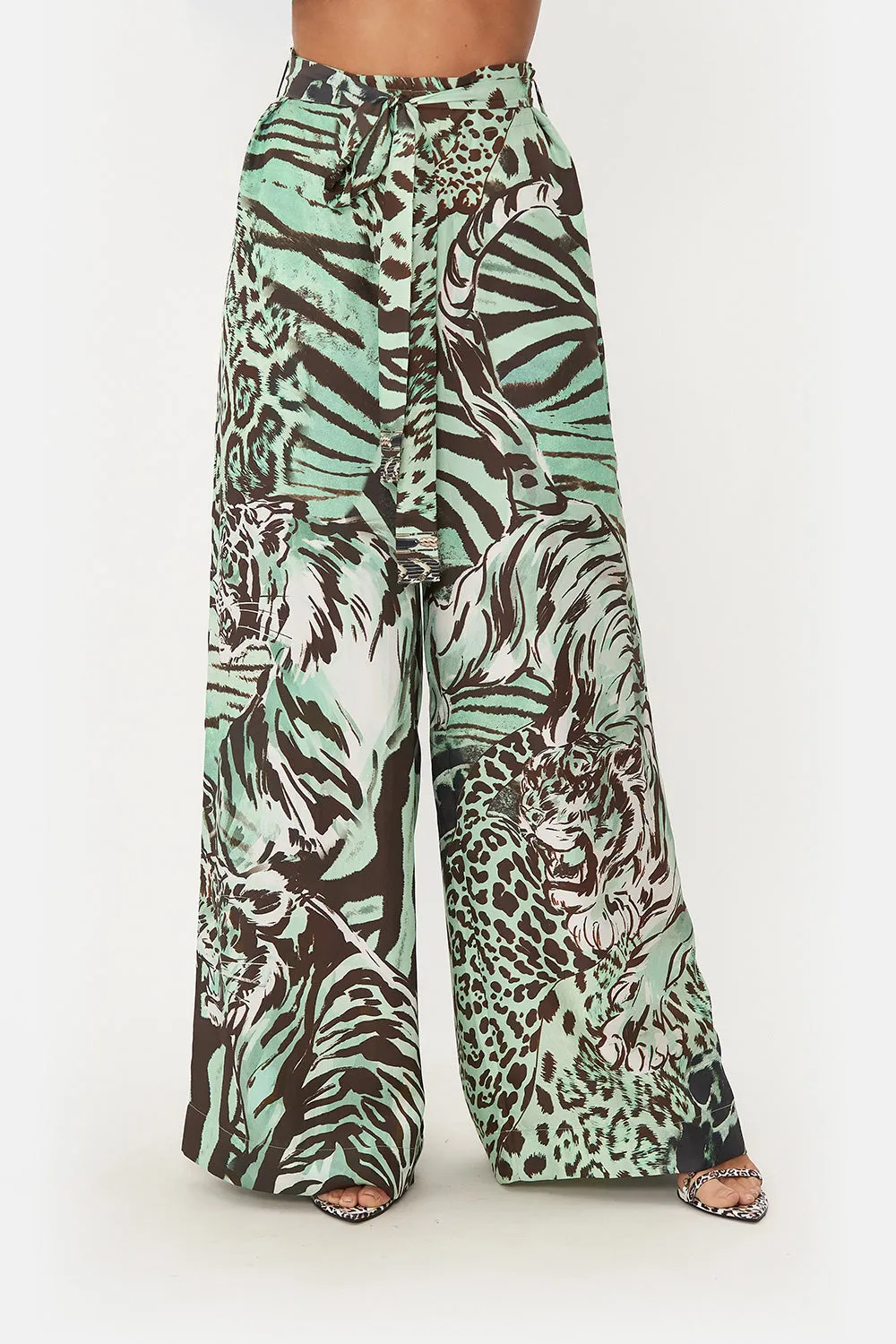 PAPERBAG WAIST WIDE LEG PANT LEOPARD LORE sold by Camilla product image thumbnail 5
