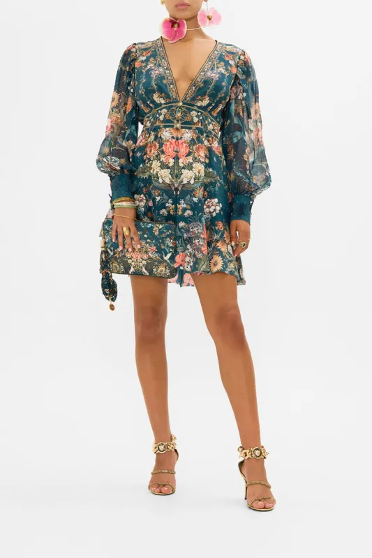 BUTTON FRONT FRILL DRESS SHE WHO WEARS THE CROWN sold by Camilla