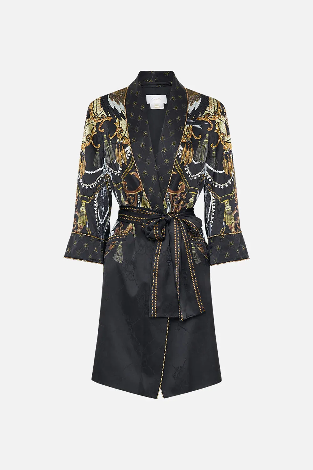 ROLL COLLAR PAJAMA JACKET RAVIN RAVEN sold by Camilla product image thumbnail 3