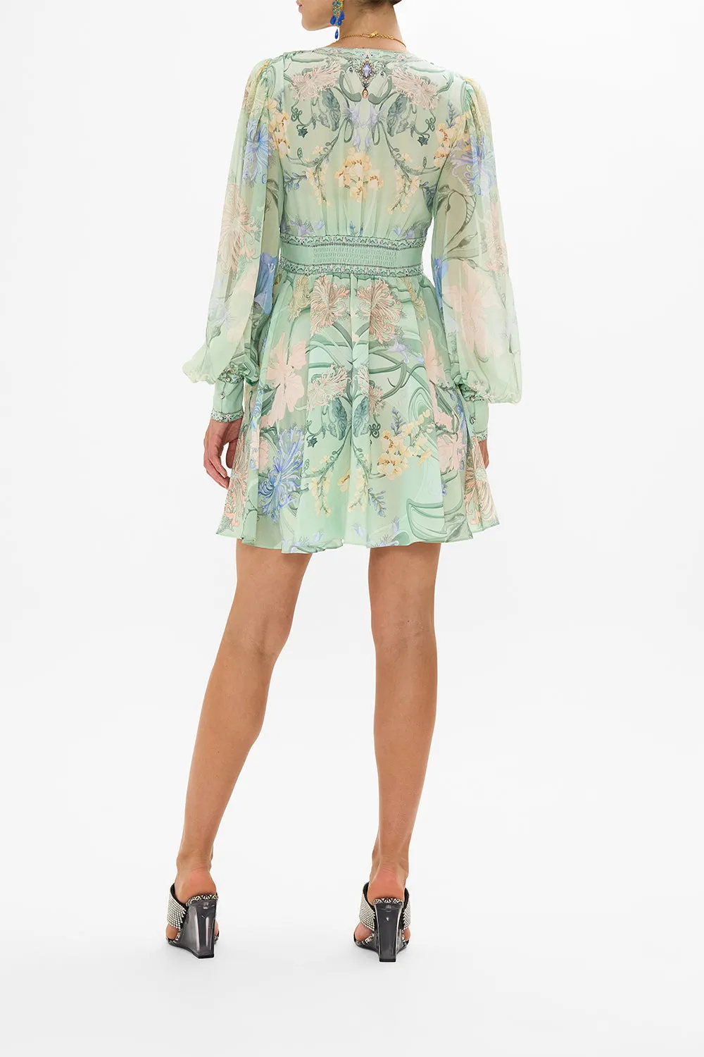 SHORT DRESS WITH BLOUSON SLEEVE DREAMING IN DUTCH sold by Camilla product image thumbnail 2