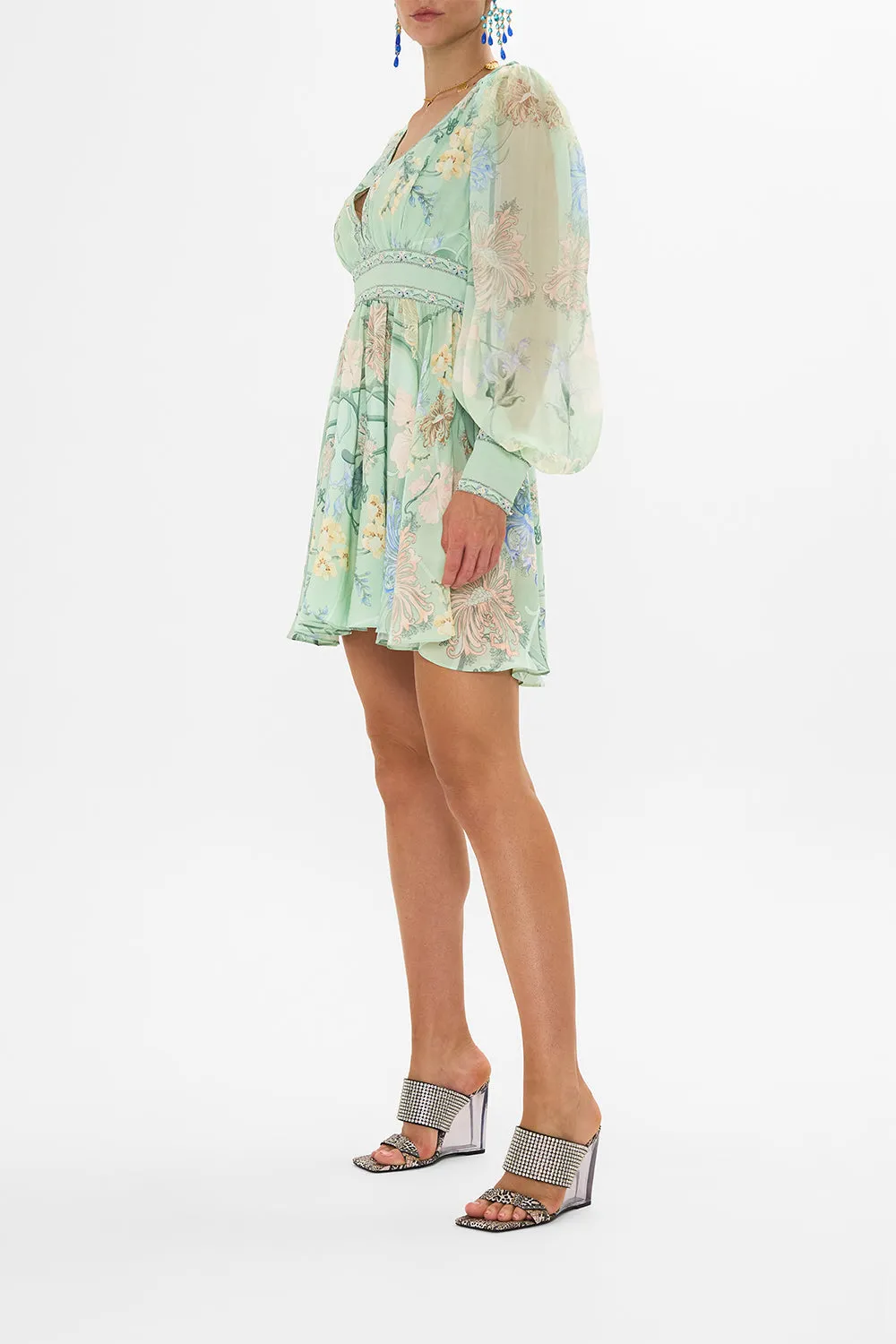 SHORT DRESS WITH BLOUSON SLEEVE DREAMING IN DUTCH sold by Camilla product image thumbnail 4