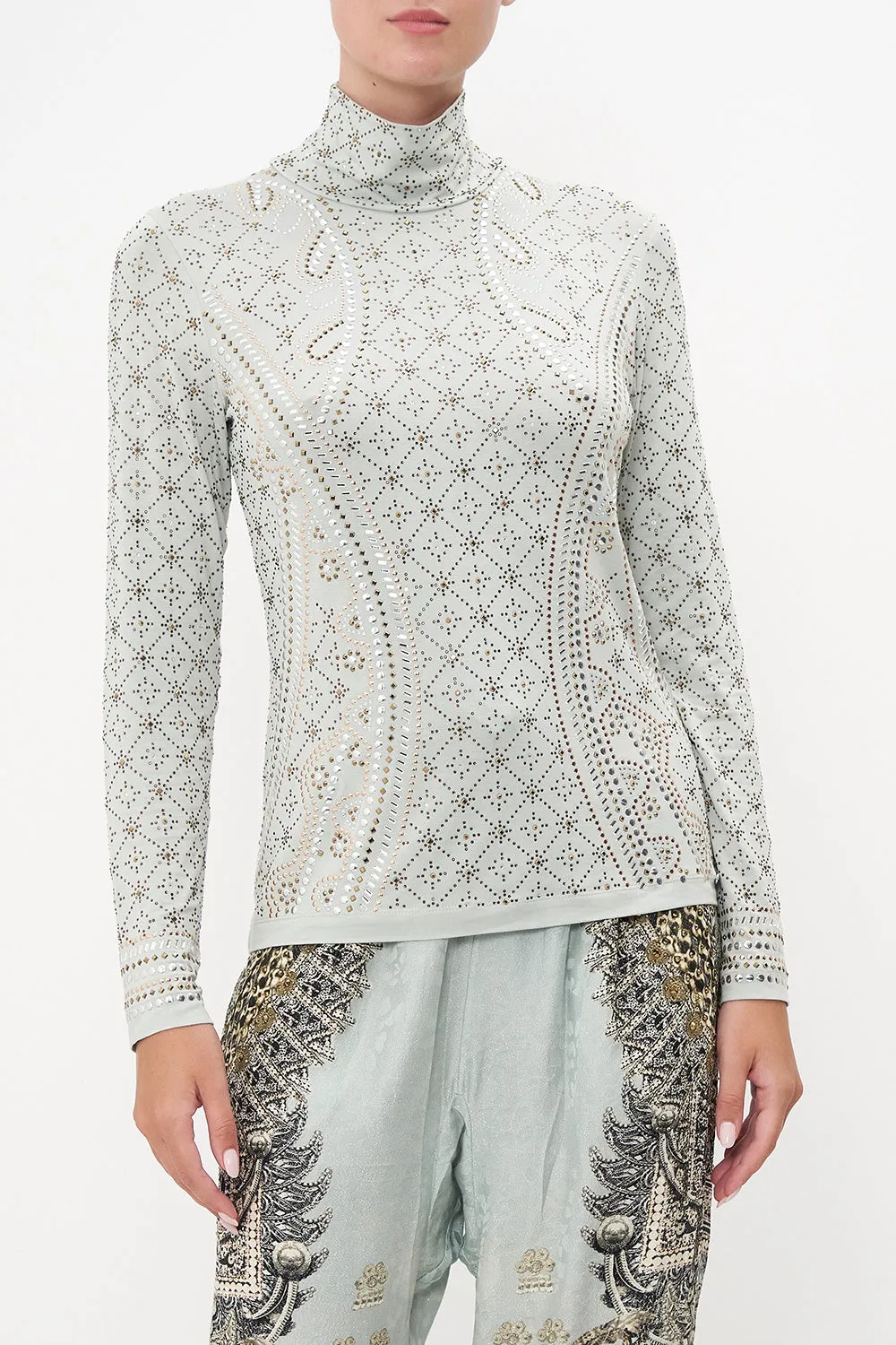 JERSEY TURTLENECK LUXE ESPIRITU sold by Camilla product image thumbnail 5