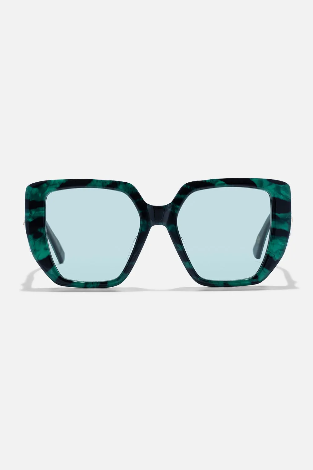 THE PENTHOUSE SUNGLASSES EMERALD TIGER sold by Camilla
