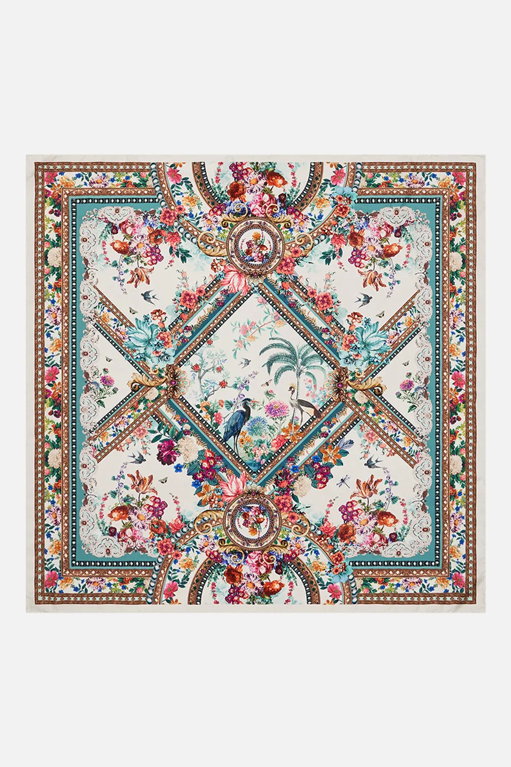 SILK SQUARE SCARF PLUMES AND PARTERRES sold by Camilla product image thumbnail 2