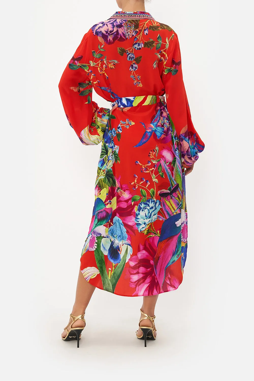 HIGH LOW MIDI SHIRT DRESS BIRDS OF A FEATHER sold by Camilla product image thumbnail 2