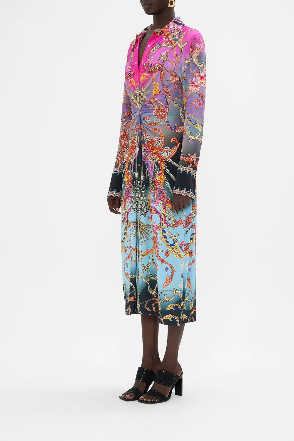 JERSEY MIDI SHIRT DRESS WHAT LIES BENEATH sold by Camilla product image thumbnail 2