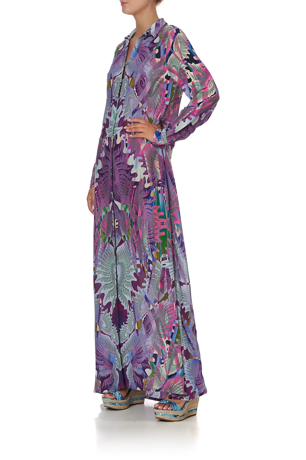 SHIRTMAKER LONG DRESS MULTI sold by Camilla product image thumbnail 4