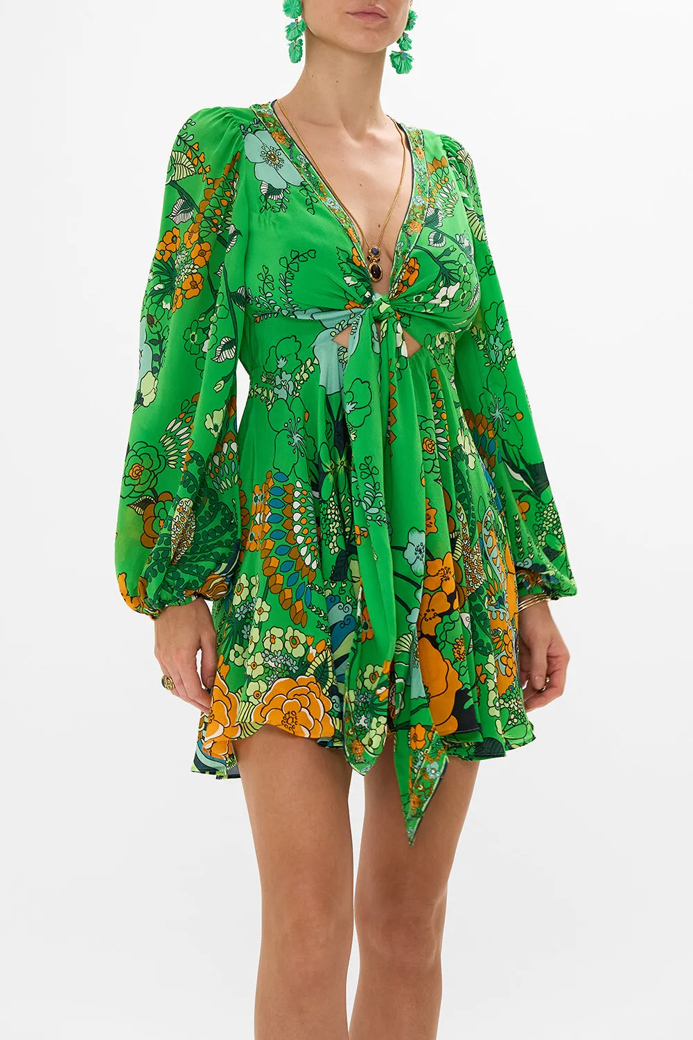 SHORT WRAP TIE DRESS GOOD VIBES GENERATION sold by Camilla product image thumbnail 5