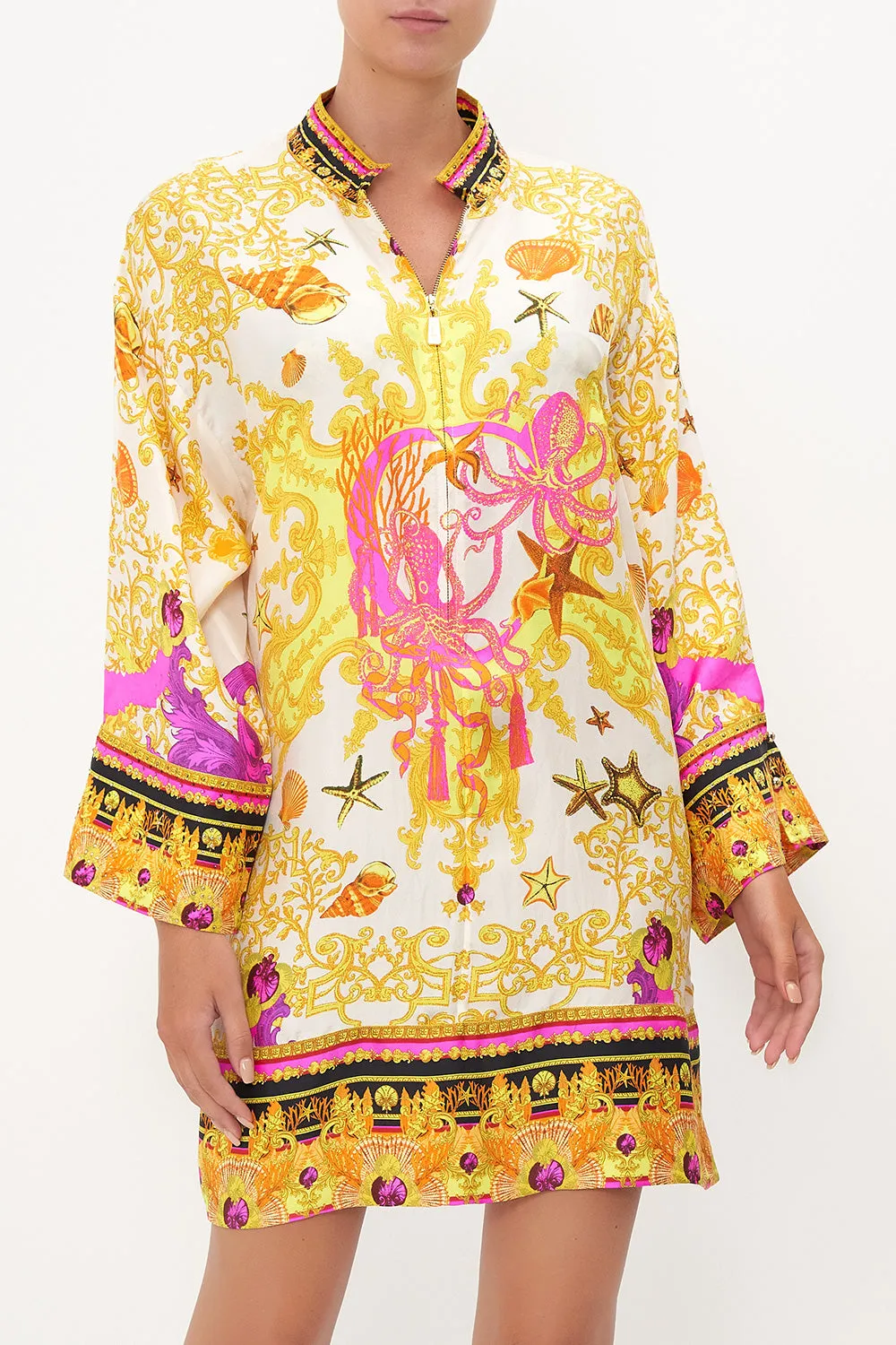 ZIP FRONT SHIRT DRESS SQUID SQUAD sold by Camilla product image thumbnail 5