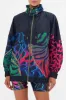 OVERSIZED ZIP FRONT HOODIE UNDER THE NEON SUN sold by Camilla