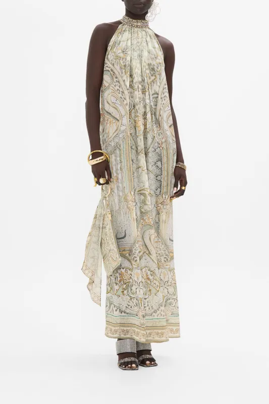 TIE NECK LONG DRESS IVORY TOWER TALES sold by Camilla