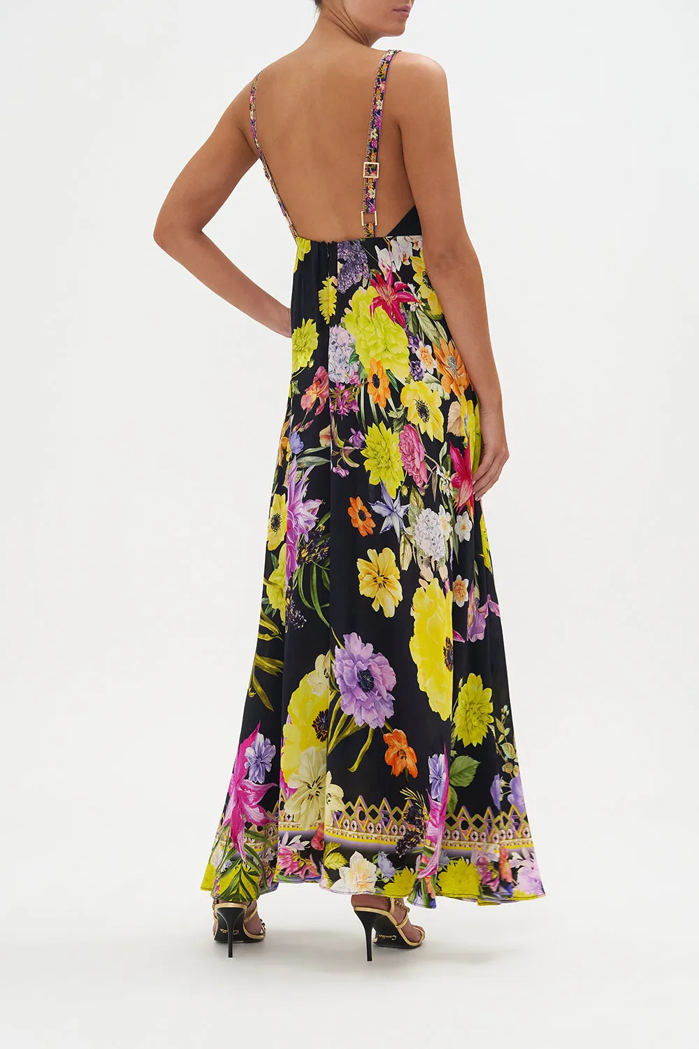 PLUNGE NECK MAXI DRESS PEACE BE WITH YOU sold by Camilla product image thumbnail 2