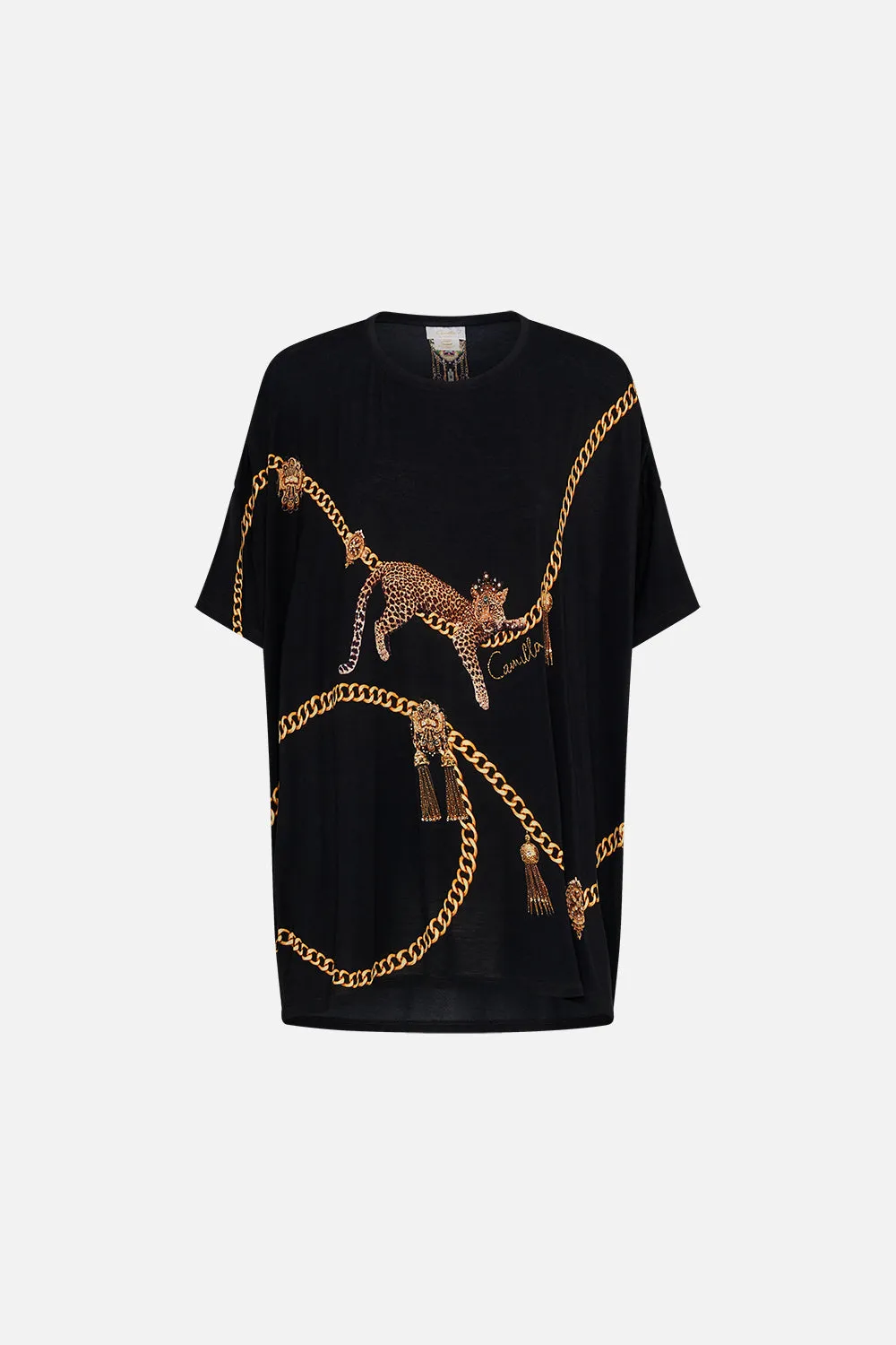 RELAXED FIT DROP SHOULDER TEE ROLE CALL sold by Camilla product image thumbnail 3