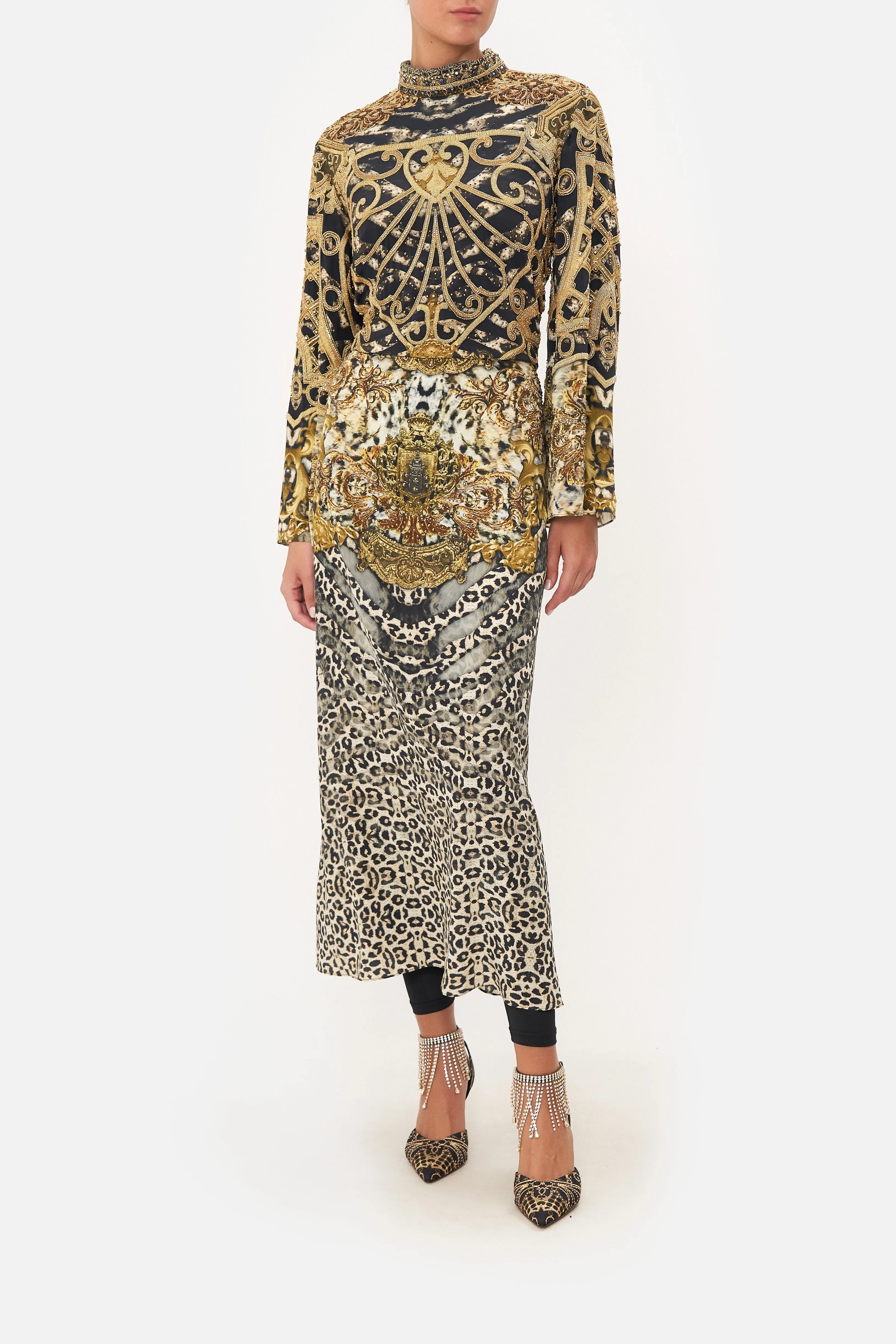 HIGH NECK LONG SLEEVE DRESS ARMADA sold by Camilla