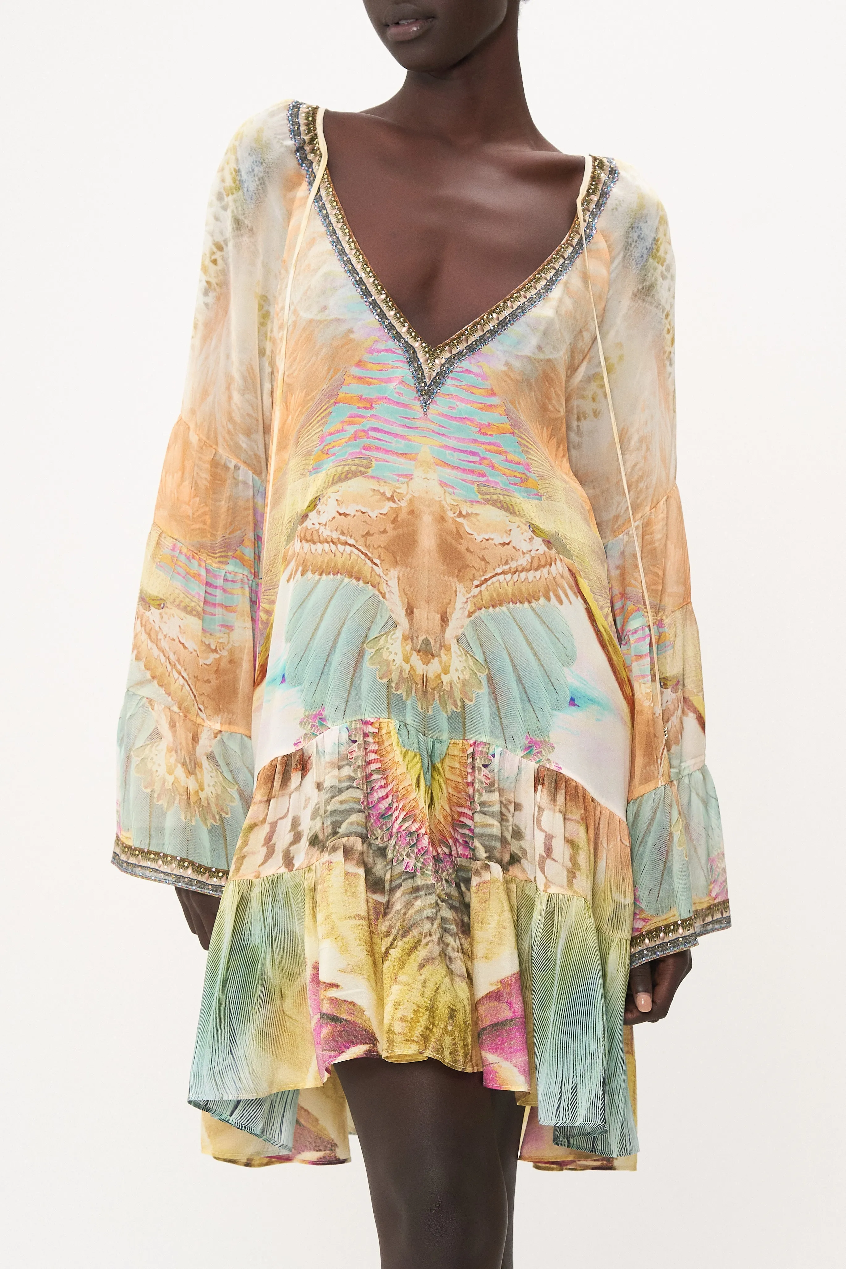 A-LINE GATHERED PANEL DRESS TAKE FLIGHT sold by Camilla product image thumbnail 4