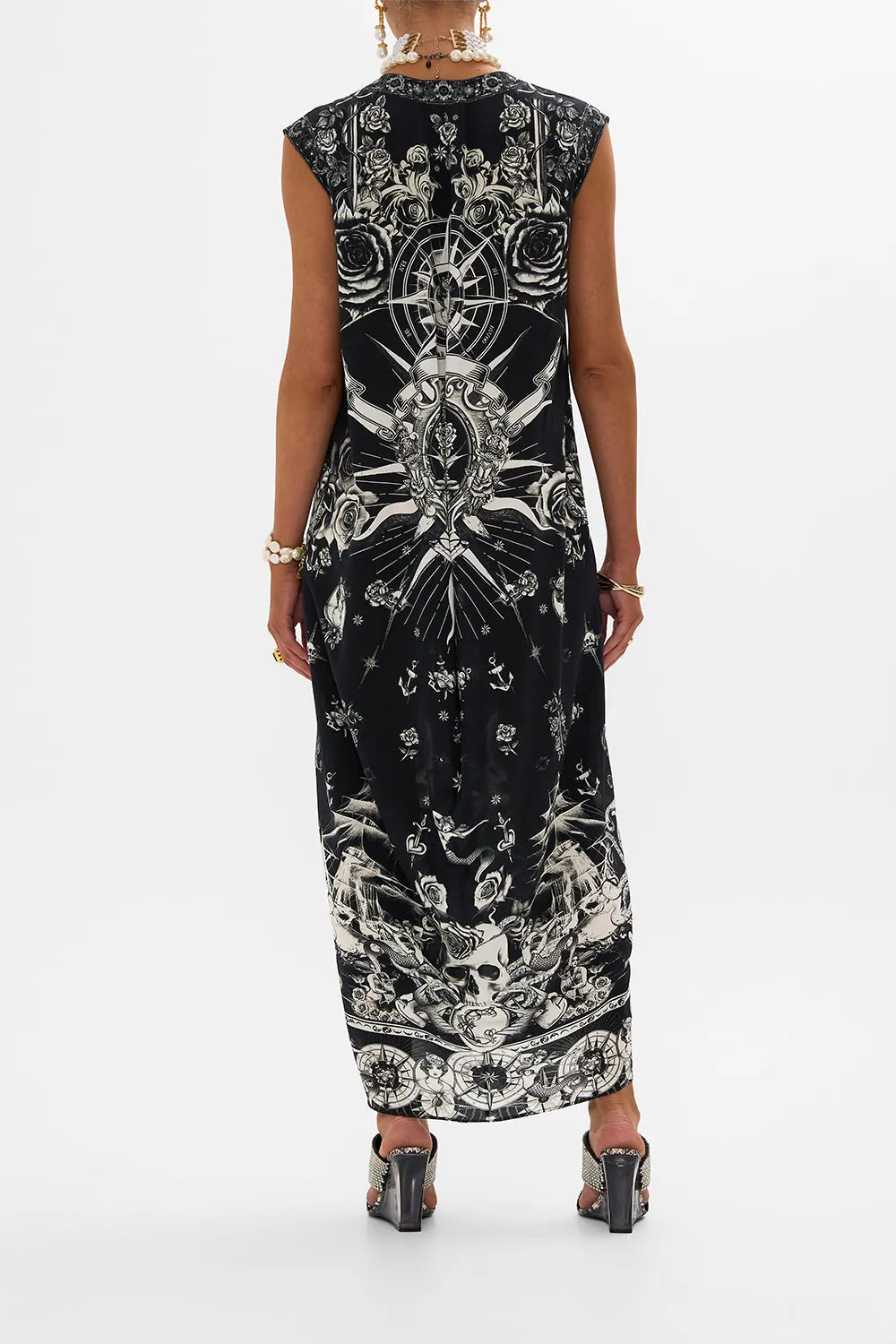 SLEEVELESS DRAPE BACK DRESS TALES OF TATTOO sold by Camilla product image thumbnail 2