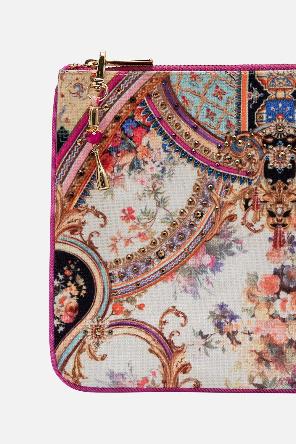 SMALL CANVAS CLUTCH FRIENDS WITH FRESCOS sold by Camilla product image thumbnail 2