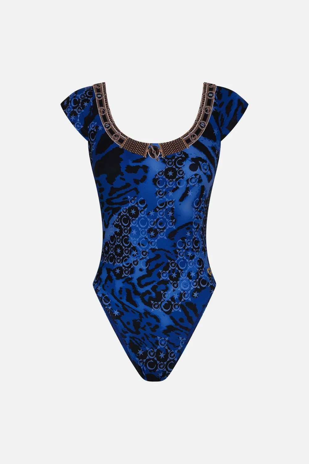 BRAZILIAN CAP SLEEVE BODYSUIT CAT GOT YOUR TONGUE sold by Camilla product image thumbnail 3