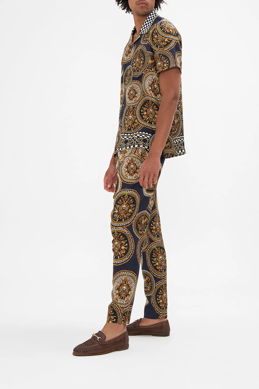 SHORT SLEEVE CAMP COLLARED SHIRT DUOMO KALEIDO sold by Camilla product image thumbnail 4