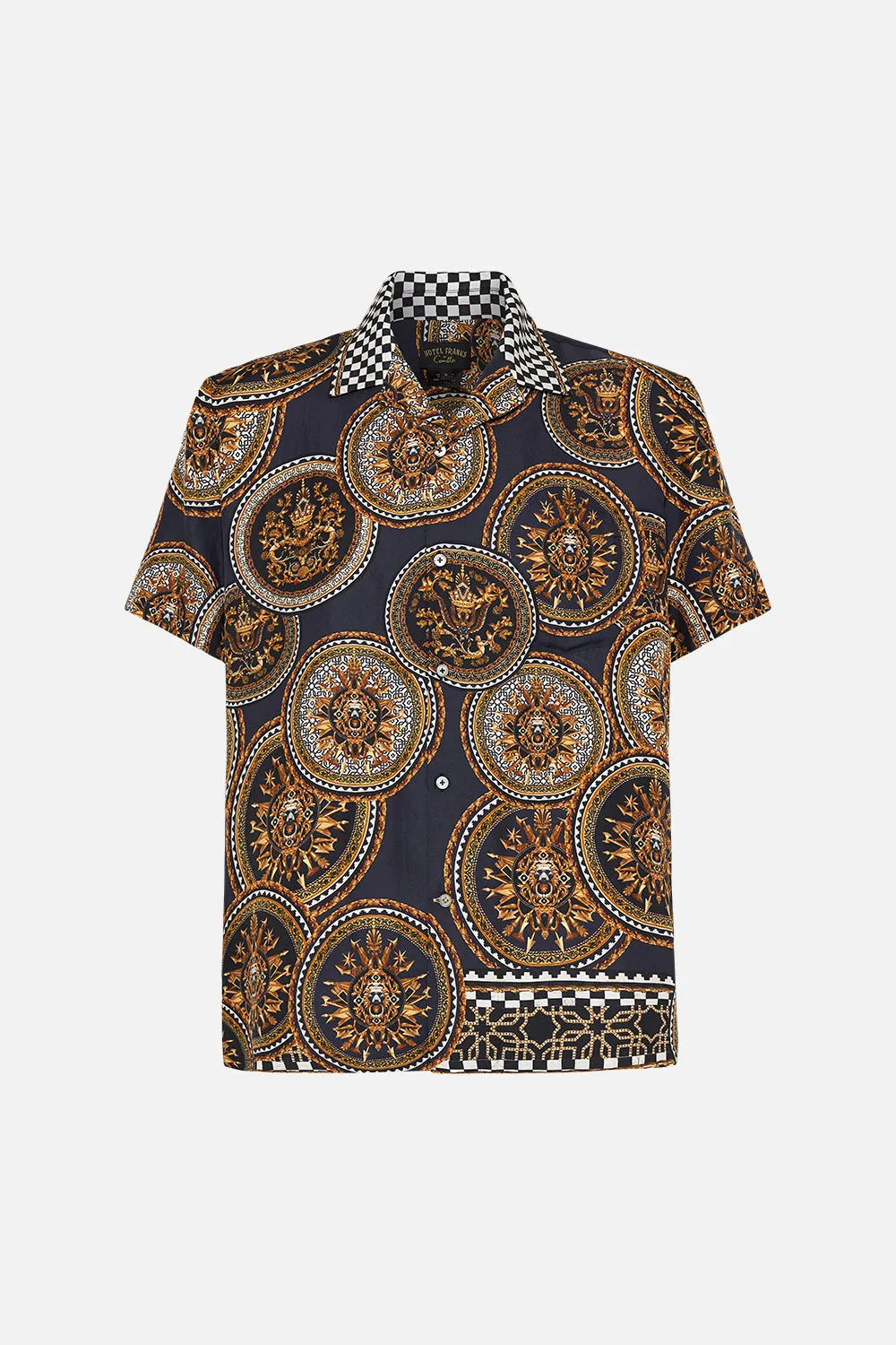 SHORT SLEEVE CAMP COLLARED SHIRT DUOMO KALEIDO sold by Camilla product image thumbnail 3