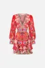 BUTTON FRONT FRILL DRESS RUFFLE SOME FEATHERS sold by Camilla