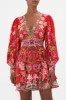 BUTTON FRONT FRILL DRESS RUFFLE SOME FEATHERS sold by Camilla
