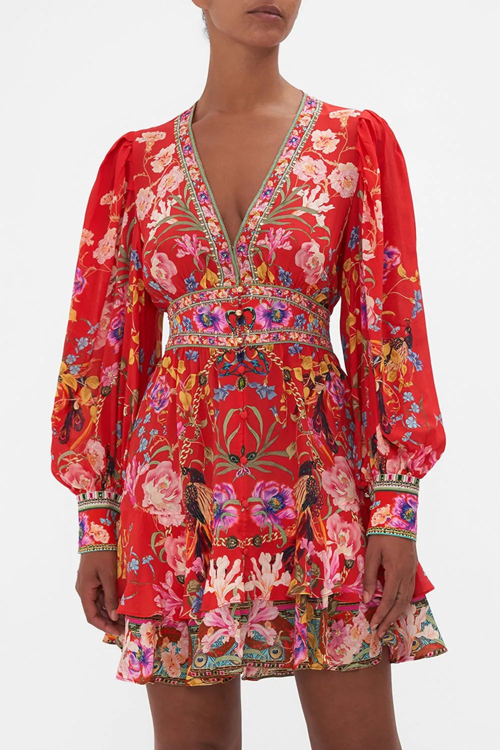 BUTTON FRONT FRILL DRESS RUFFLE SOME FEATHERS sold by Camilla product image thumbnail 5