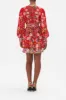 BUTTON FRONT FRILL DRESS RUFFLE SOME FEATHERS sold by Camilla