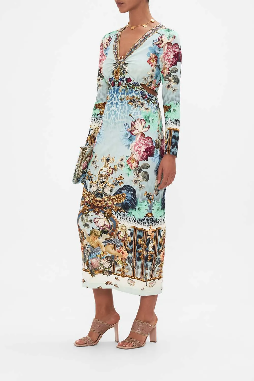 CUT OUT JERSEY DRESS WITH HARDWARE LETTERS TO LEO sold by Camilla product image thumbnail 4