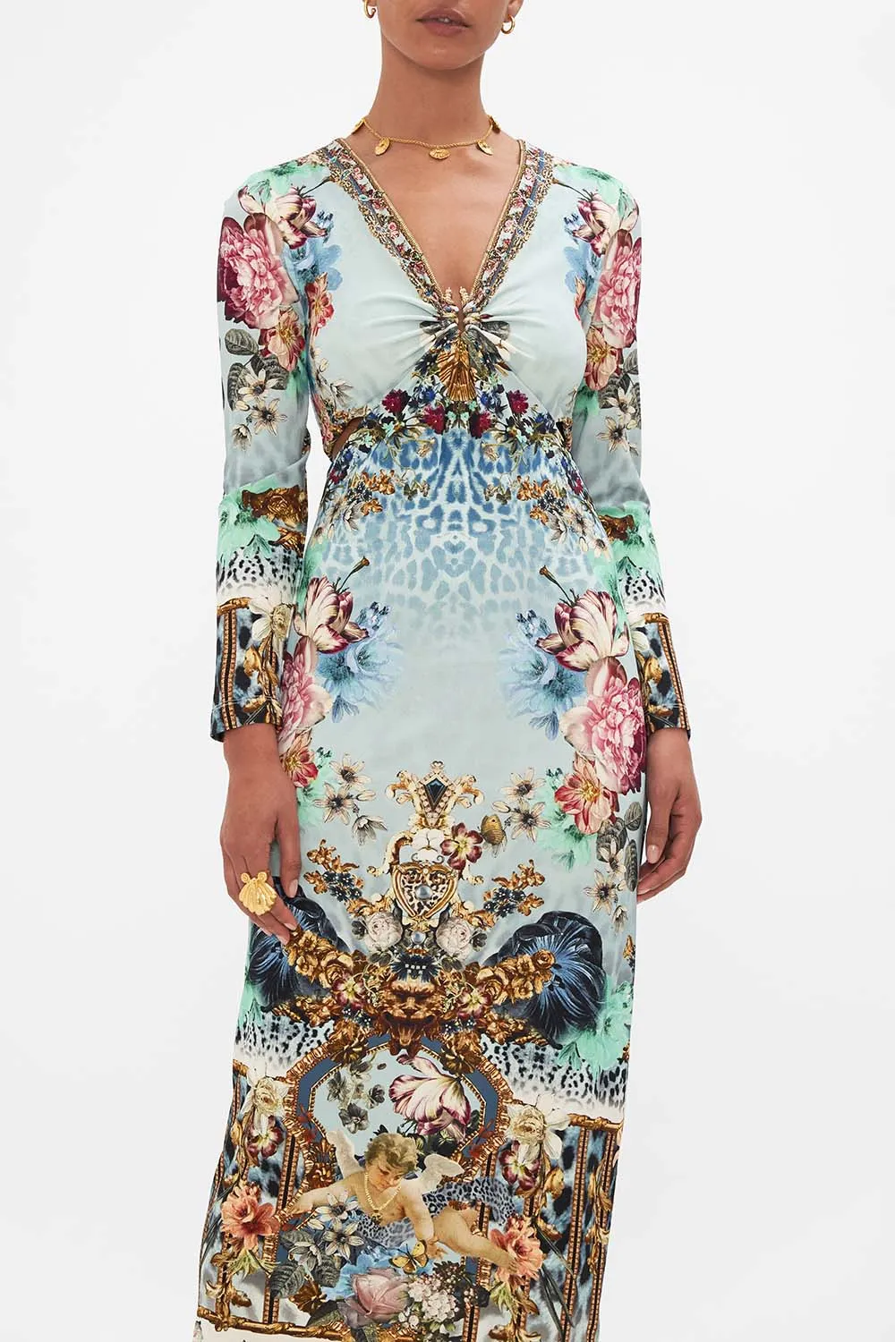 CUT OUT JERSEY DRESS WITH HARDWARE LETTERS TO LEO sold by Camilla product image thumbnail 5